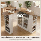 Tablero giratorio 360° de la mesa de bar Ostende