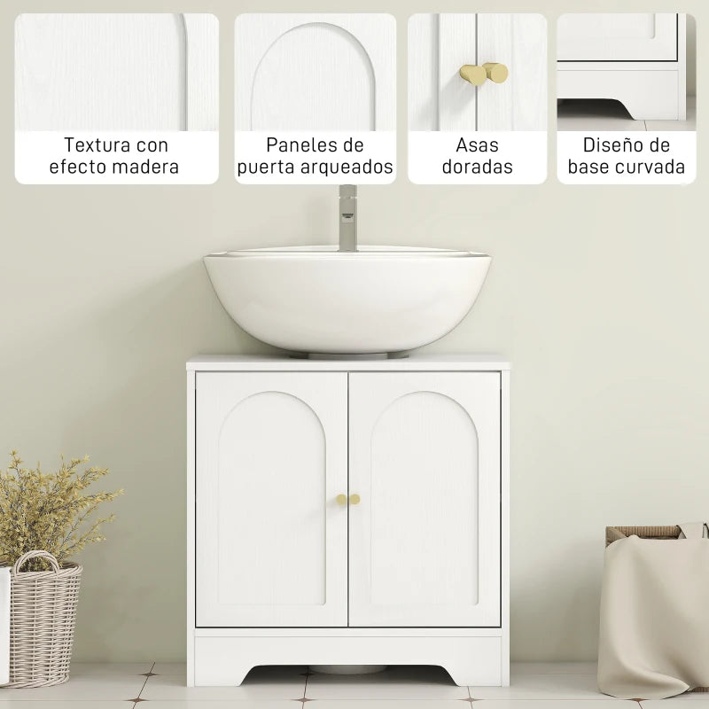 Detalle de los pomos en tono dorado