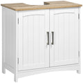 Mueble bajo lavabo Elvanne en blanco con dos puertas
