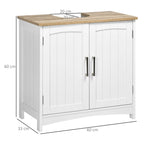 Medidas del mueble bajo lavabo Elvanne de 60x33x60 cm