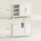 Medidas del mueble bajo lavabo Vellaine de 90x30x63 cm