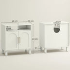 Diagrama de medidas del mueble bajo lavabo Bibury en centímetros