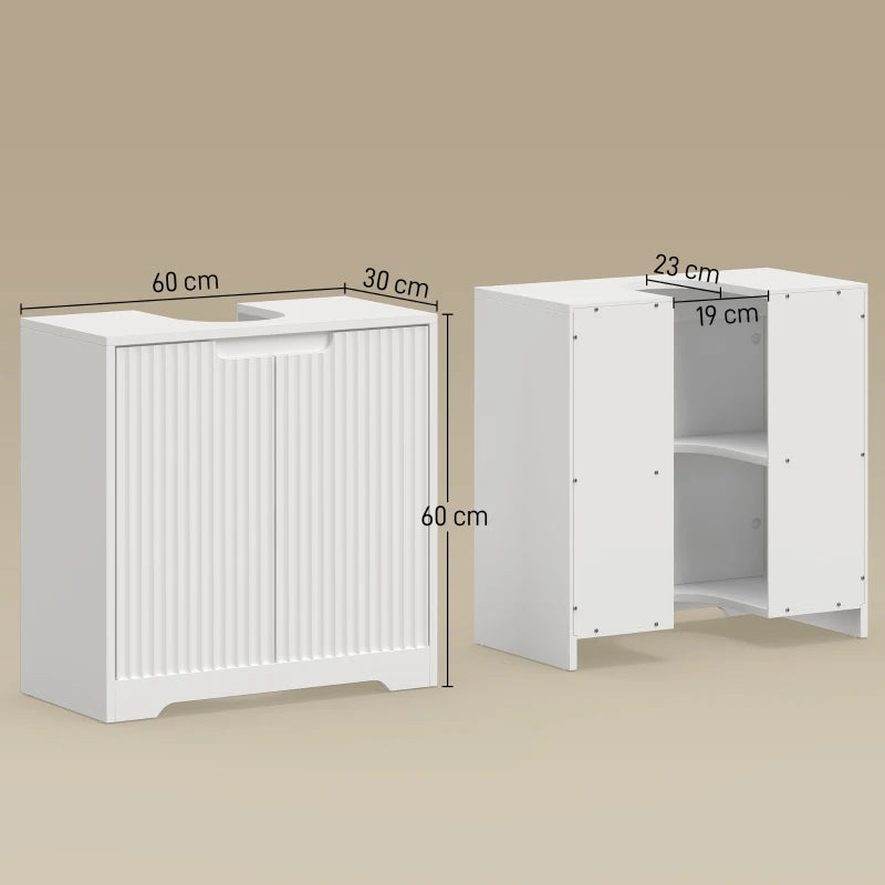 Diagrama de medidas del mueble bajo lavabo Bouillon en centímetros