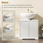 Puertas de diseño acanalado del mueble bajo lavabo Bouillon