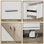 Patas ajustables y sistema antivuelco del mueble bajo lavabo Vesta
