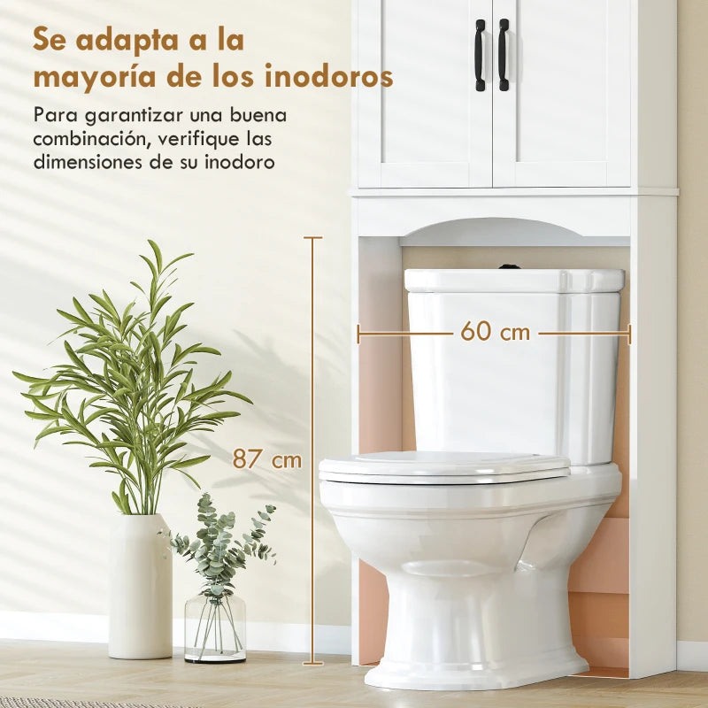 Mueble Tiedra aprovechando el hueco sobre la cisterna del inodoro