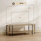  Esquema de medidas del mueble de TV: 124x43,5x41 cm