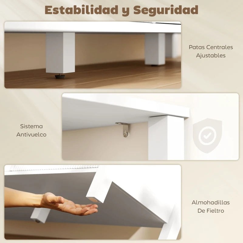 Patas centrales regulables y altura libre para el robot aspirador