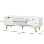 Diagrama con las medidas del mueble de TV de 150x39x50 cm