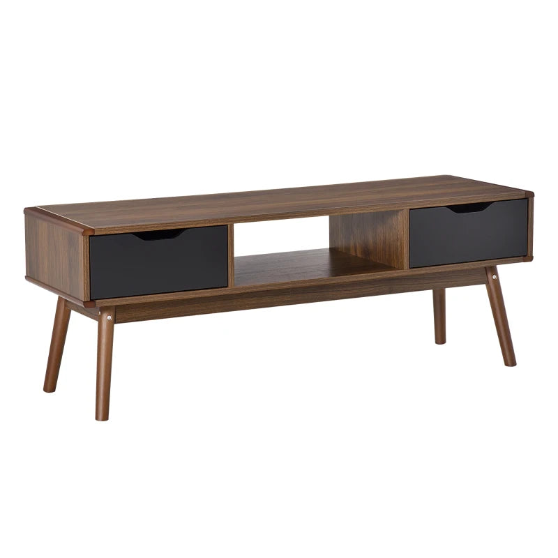 Mueble de TV Mueble TV Osmio moderno con 2 cajones y compartimento abierto