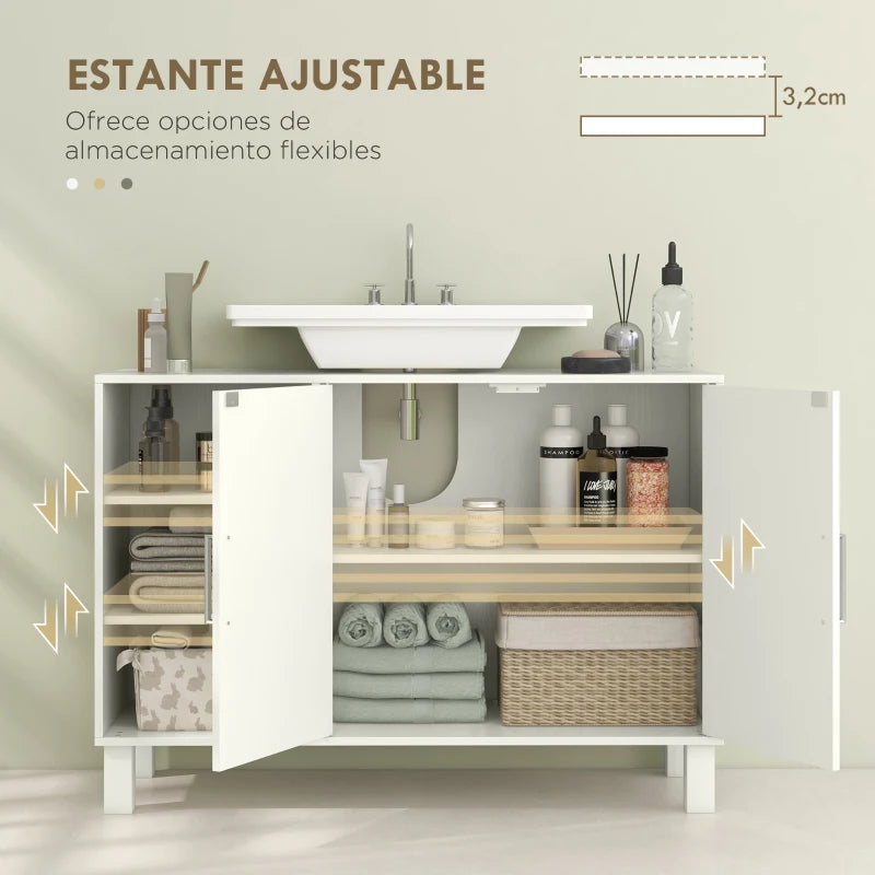 Interior del armario con estante ajustable en cinco posiciones