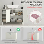 Ranura en U del mueble Vellaine para lavabos de pared