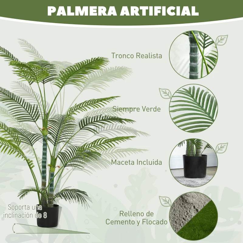 Palmera artificial decorativa de 170 cm de altura para el salón