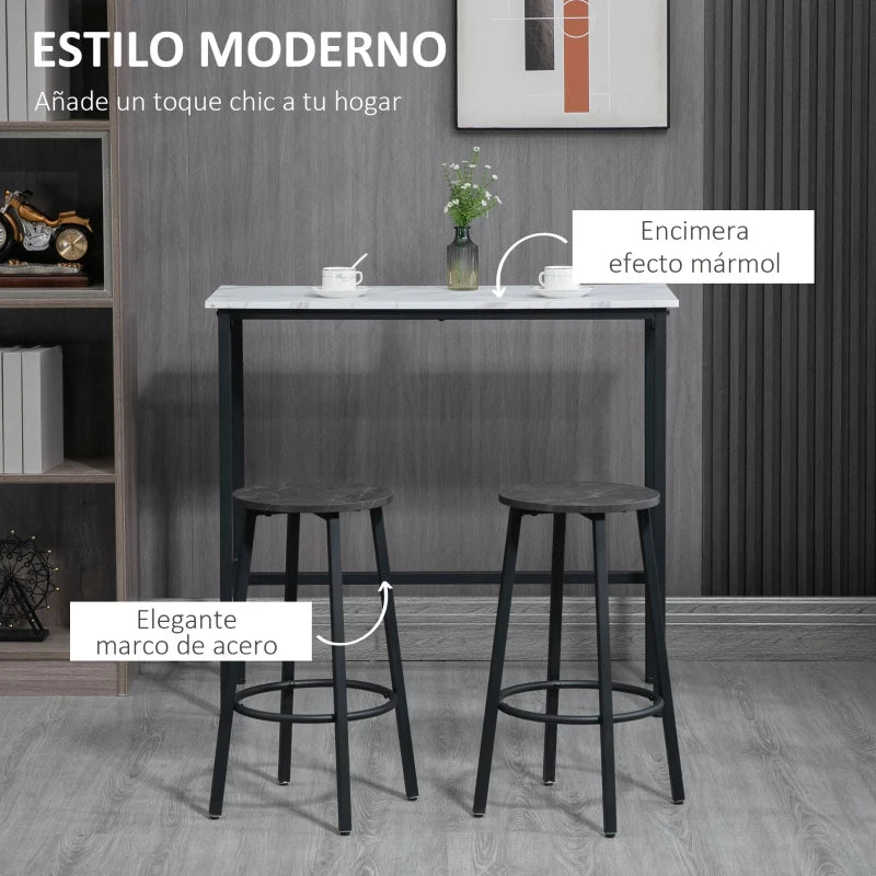Encimera imitación mármol de la mesa de bar Copenhague
