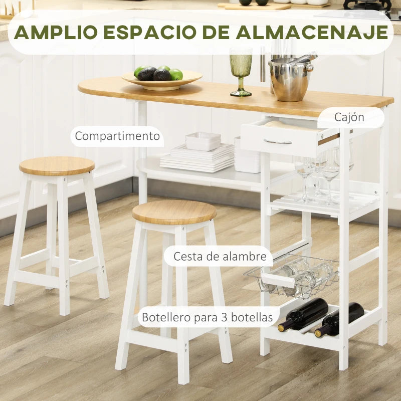 Cajón de almacenaje de la mesa de bar Provenza