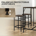 Patas ajustables de la mesa de bar Rústica para suelos irregulares