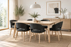Silla de comedor Grafito en madera de haya natural 