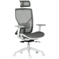  Silla de oficina ergonómica Silla Peroskita giratoria en gris con reposabrazos 3D