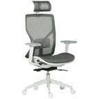  Silla de oficina ergonómica Silla Peroskita giratoria en gris con reposabrazos 3D