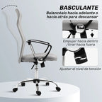 Función basculante de la silla de escritorio para reclinarse