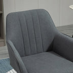 Detalle del respaldo curvo ergonómico de la silla de comedor Ashford