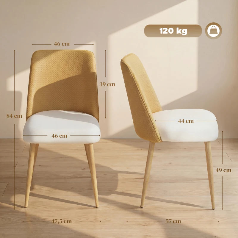Diagrama de medidas de la silla de comedor Cannage con dimensiones en centímetros