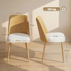 Diagrama de medidas de la silla de comedor Cannage con dimensiones en centímetros