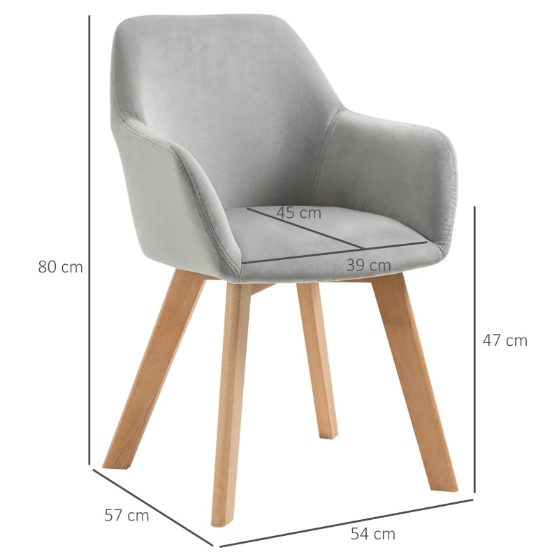 Diagrama de medidas de la silla de comedor Reinhardt con dimensiones en centímetros