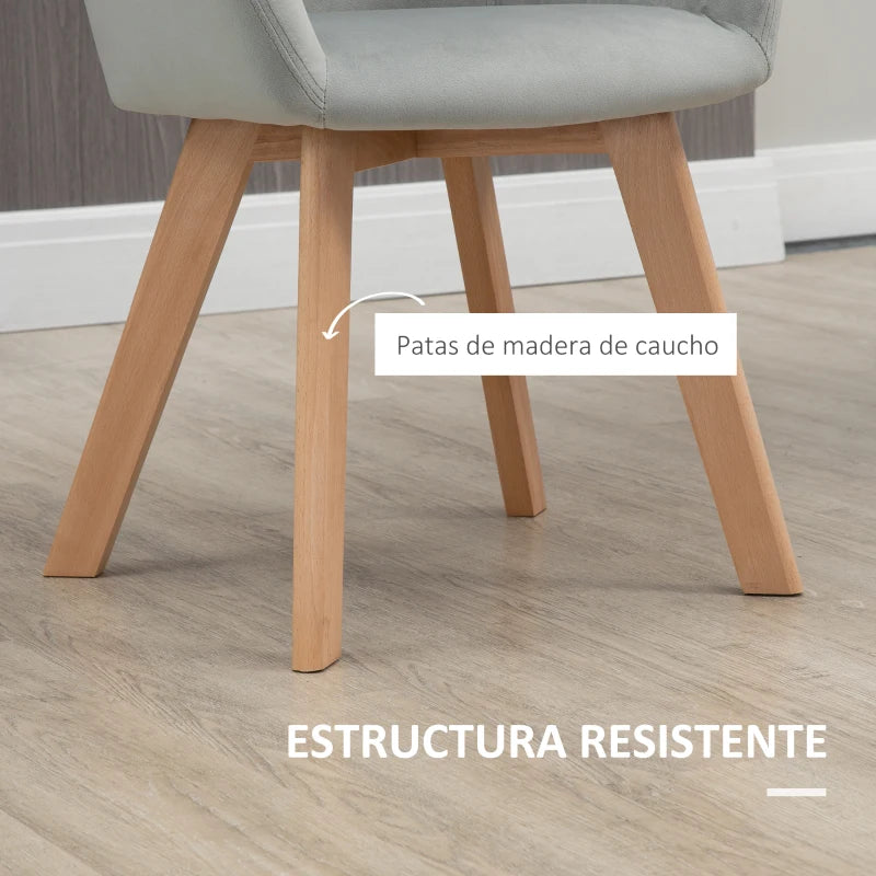 Patas de madera de caucho de la silla de comedor Reinhardt