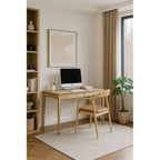 Detalle de la madera de haya con barniz natural