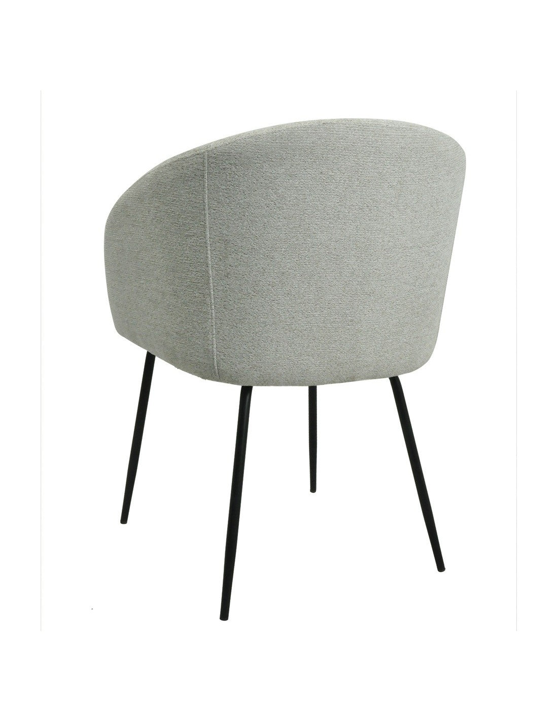 Vista trasera del sillón Bruma con el respaldo tapizado
