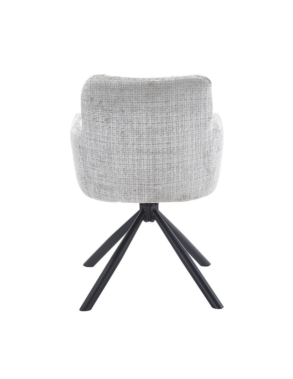 Sillón giratorio gris Órbita en un salón moderno