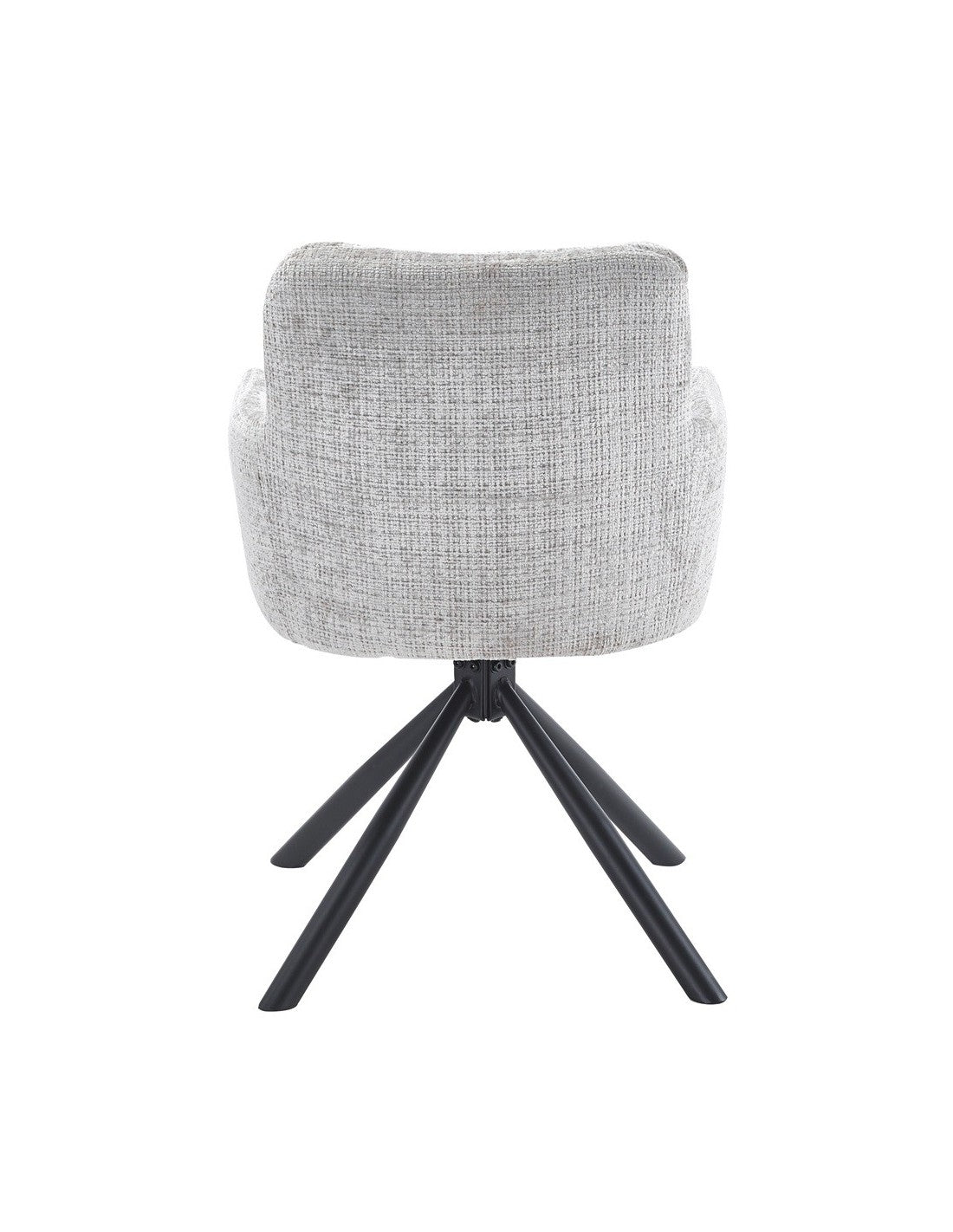 Sillón giratorio gris Órbita en un salón moderno