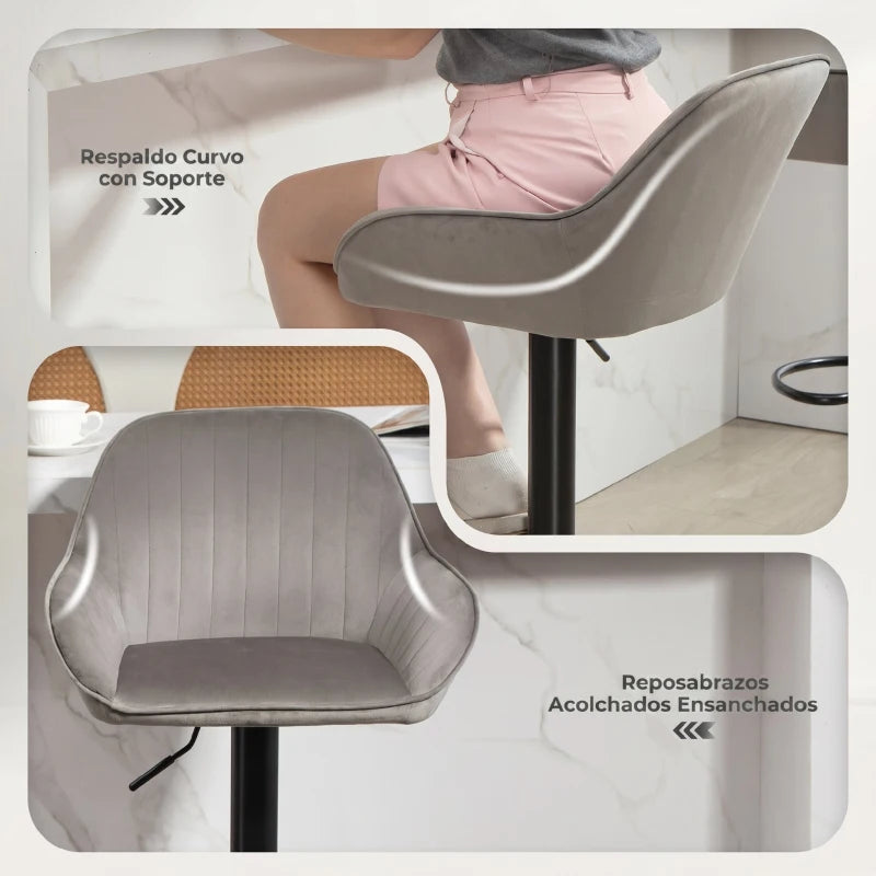 Asiento giratorio 360° del taburete de bar Ascot