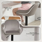 Asiento giratorio 360° del taburete de bar Ascot