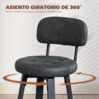 Asiento giratorio 360° del taburete alto Bremen