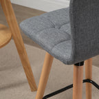 Patas de madera maciza inclinadas del taburete Celle