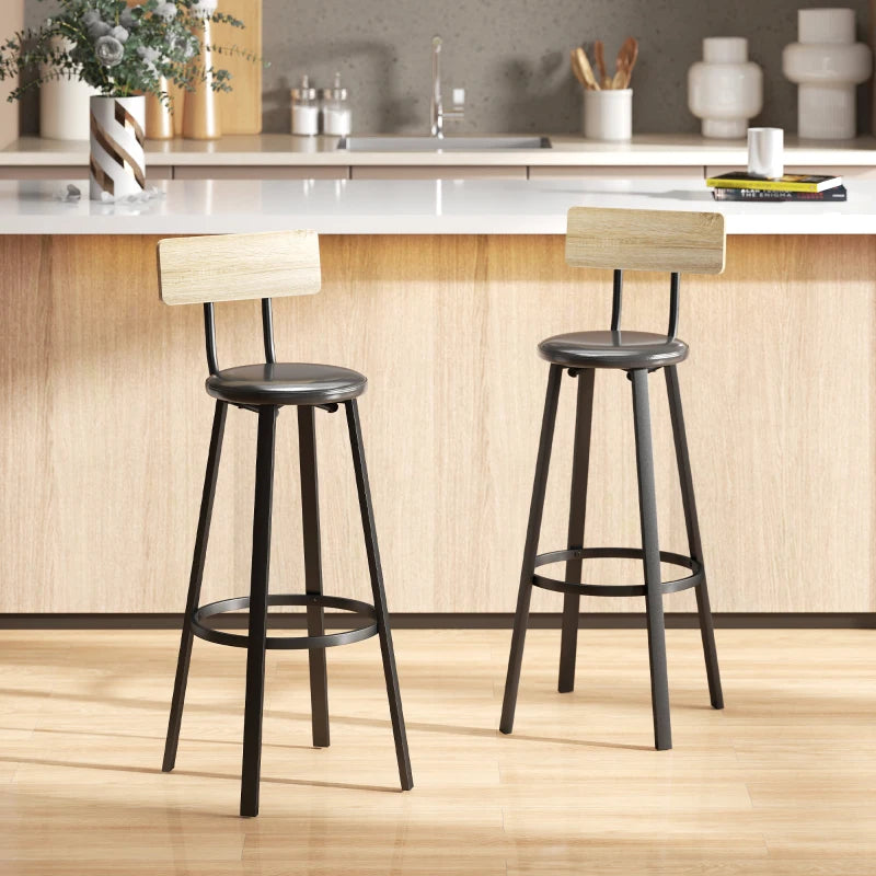 Taburetes Sheffield de estilo industrial en una cocina moderna