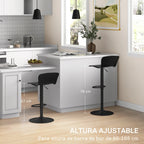 Taburete Weimar con altura regulable mediante elevador de gas