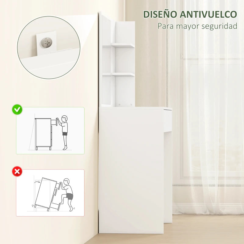 Detalle del sistema antivuelco del tocador Odense
