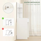 Detalle del sistema antivuelco del tocador Odense