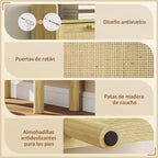 Patas de madera con almohadillas antideslizantes del zapatero Bremen