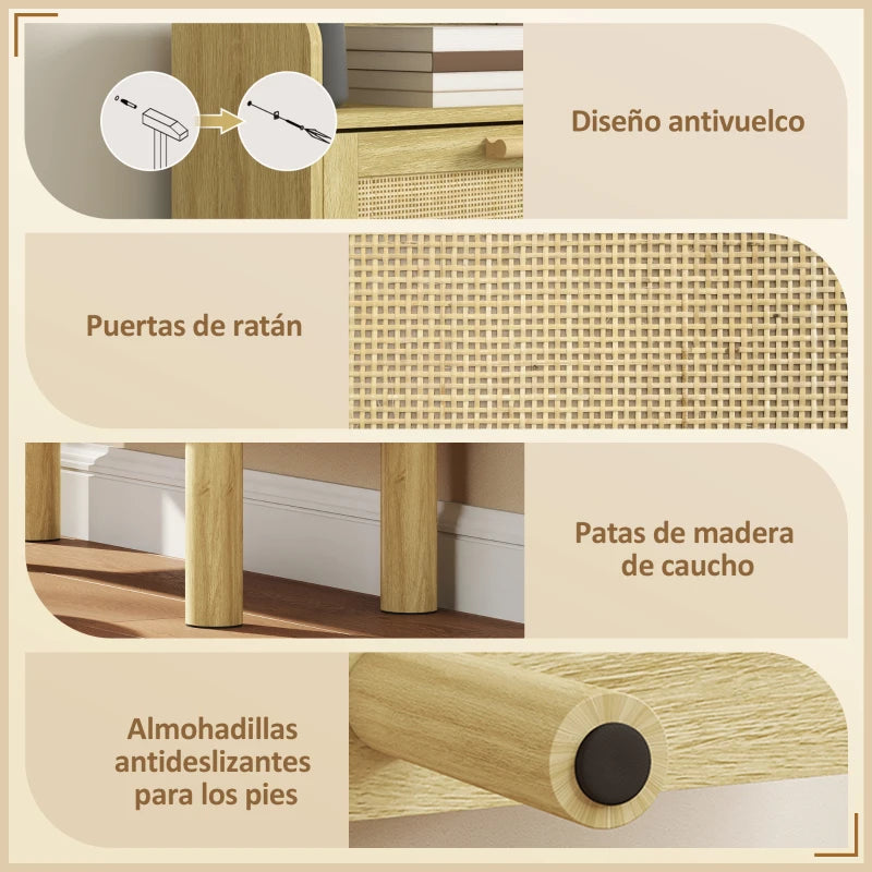 Patas de madera con almohadillas antideslizantes del zapatero Bremen