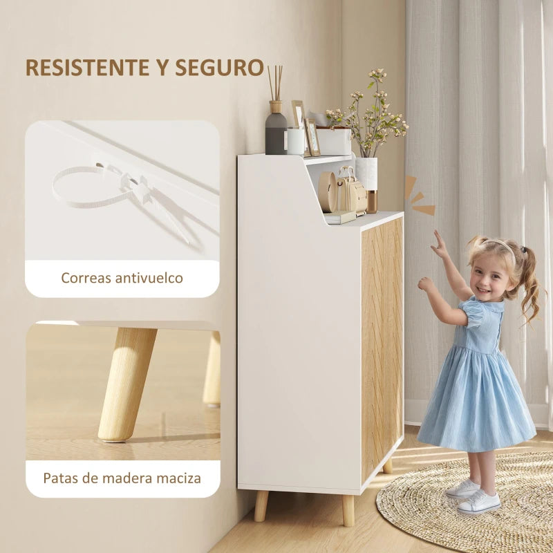 Sistema antivuelco del zapatero Espiga fijado a la pared