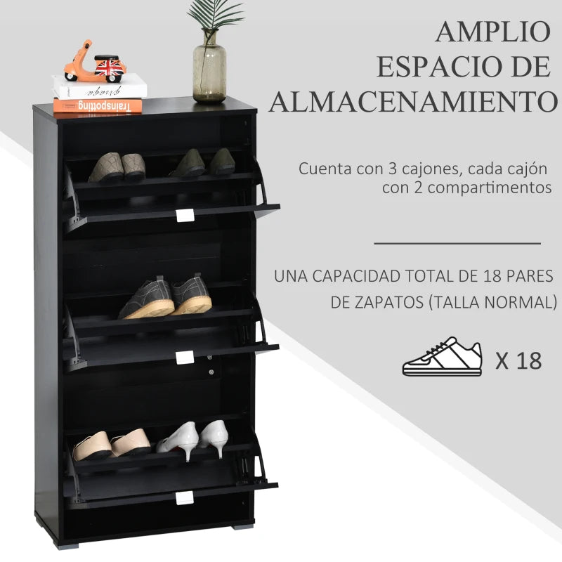 Zapatero Isolde con capacidad para 18 pares
