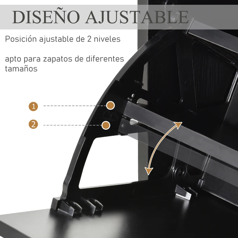 Compartimento de doble nivel del zapatero Isolde