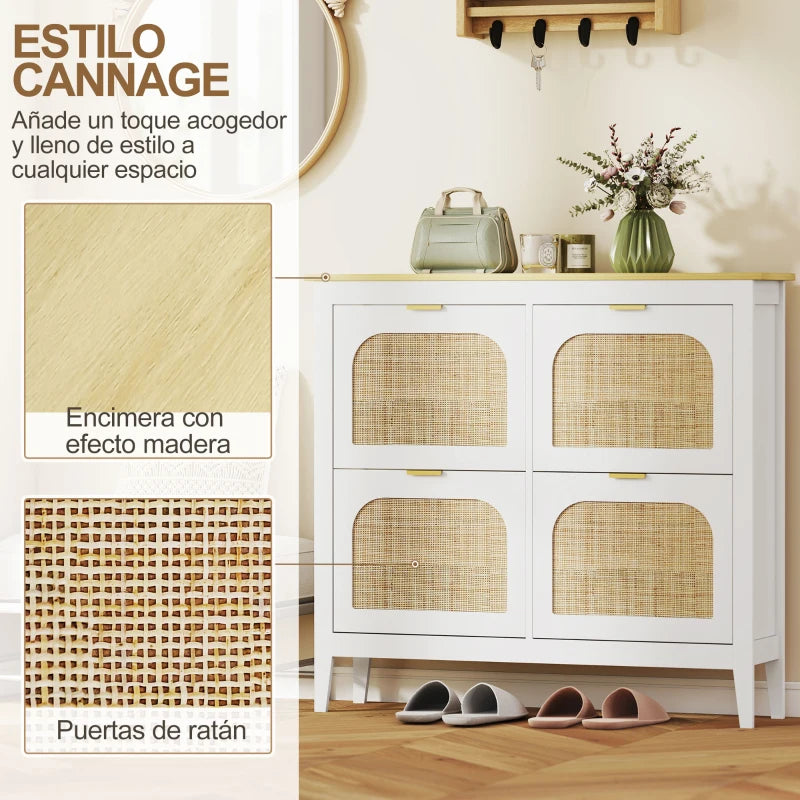 Detalle del trenzado de rejilla estilo cannage