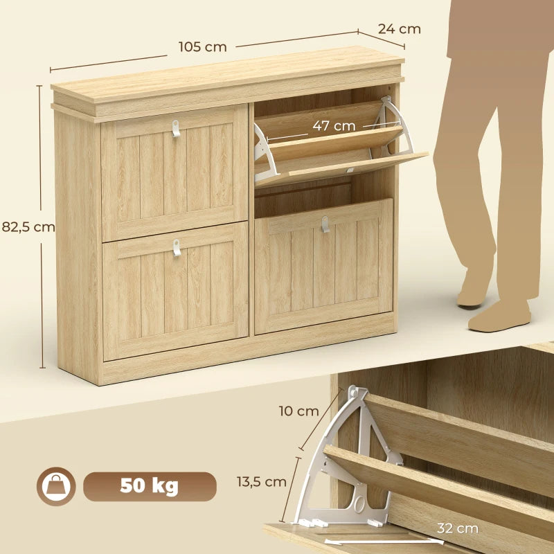 Medidas del zapatero efecto roble Thornbury